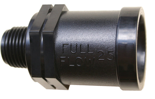 Full Flow Male Adaptor (P X Mi) 25Mm X 1/2" Bsp
