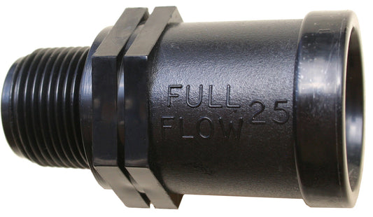 Full Flow Male Adaptor (P X Mi) 25Mm X 3/4" Bsp